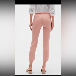 🧡 Banana Republic Sloan Crop Pant – Faded Coral Petites